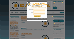 Desktop Screenshot of equalityontrial.com